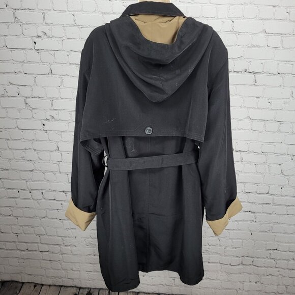 Misty Harbor Black Buttoned Removable Body Warmer Liner Hooded Jacket Size 3X - Picture 2 of 16